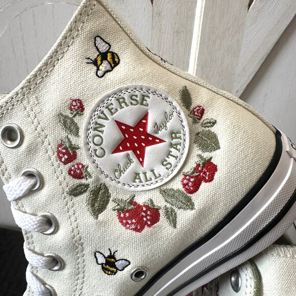 Limited Edition Converse Chuck Taylor All Star Hi Berry Buzz Sneakers - Picture 6 of 12